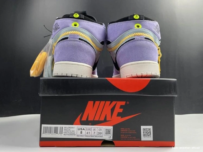 Reps LUCY High Pulse Purple Jordan 1 Switch CW6576-500 0817